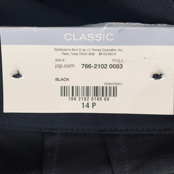 Liz Claiborne Classic Petite Ankle Pants Side Zip NWT 14P - Picture 6 of 8